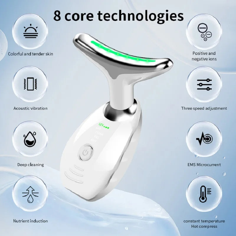 LED Photon Beauty Device: Neck & Face Tightening