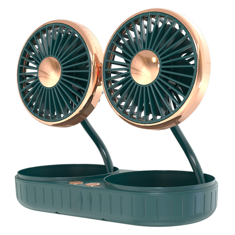 Double-Headed USB Car Fan