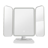 Trifold LED Makeup Mirror with 10X Magnification