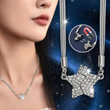 Star Rhinestone Stainless Steel Necklace