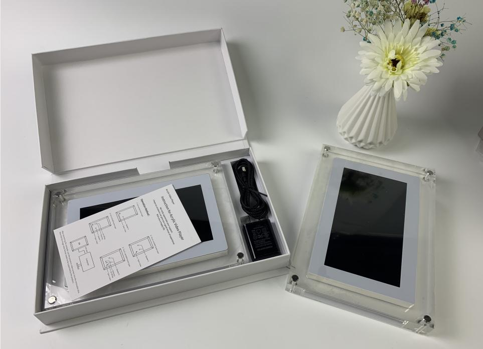 Acrylic Digital Photo Frame with Battery