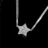 Star Rhinestone Stainless Steel Necklace