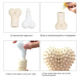 Bone Refillable Toothpaste Dog Toy