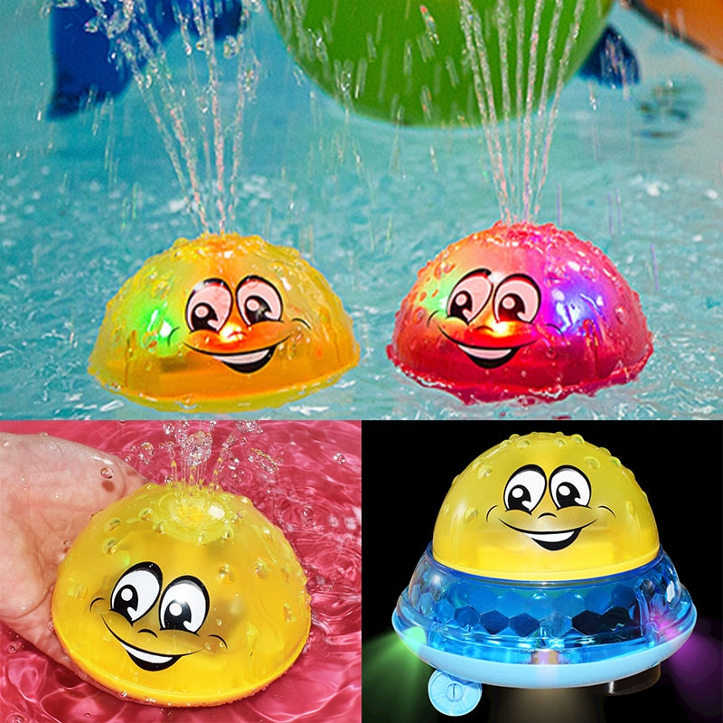 Spray Water Light Rotate Pool Toy