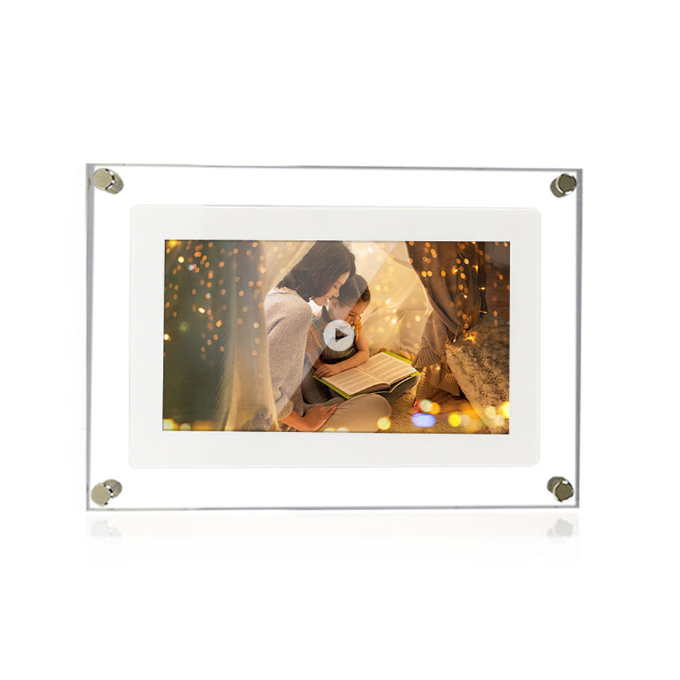 Acrylic Digital Photo Frame with Battery