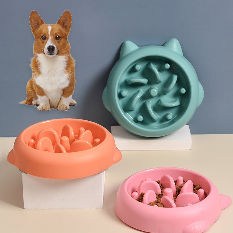 Slow Feeder Pet Dog and Cat Anti-Choking Bowl