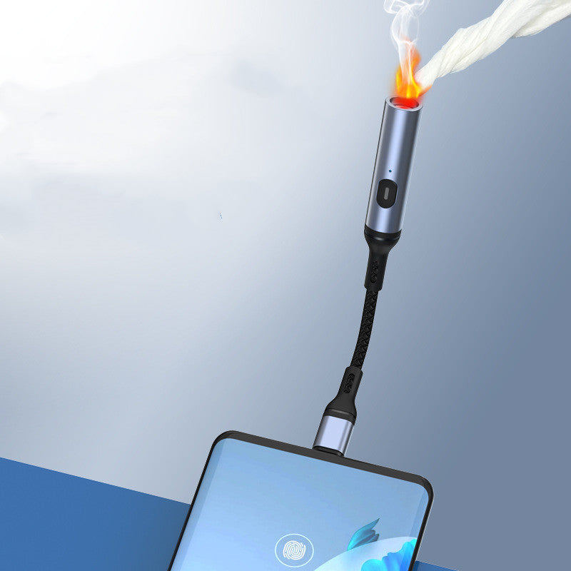 Mobile Phone Special Windproof Charging Fire Maker