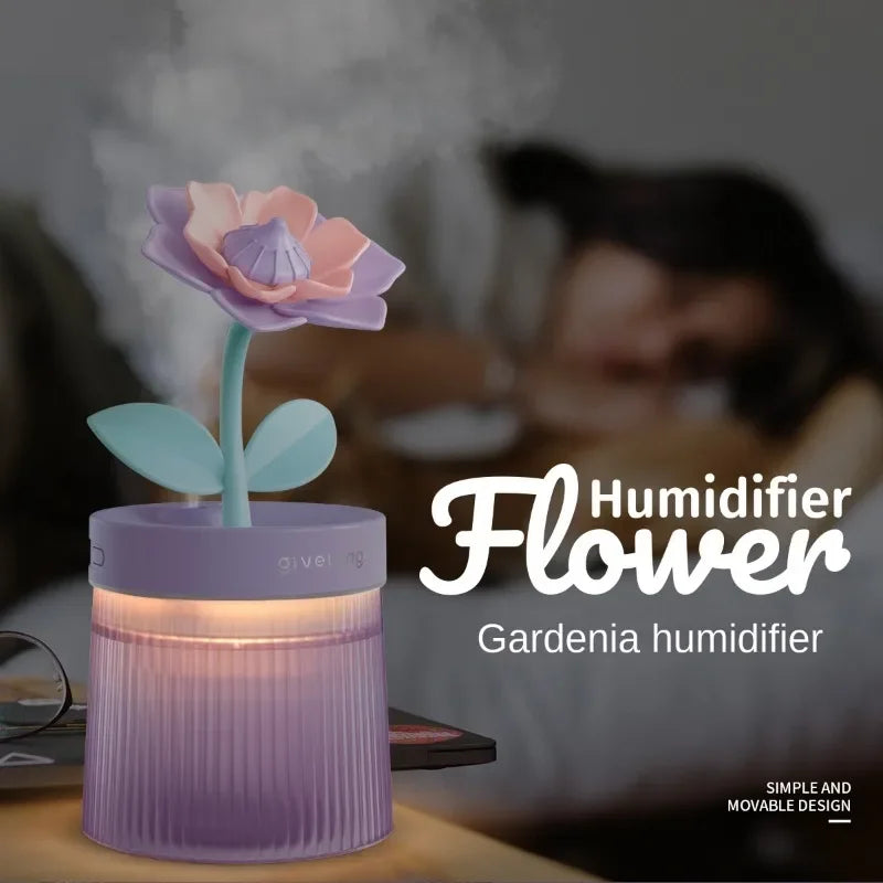 Flower-Shaped Mini USB Humidifier