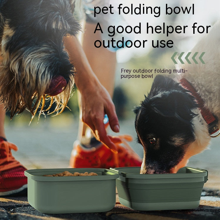 Foldable Double-Layer Dog Bowl