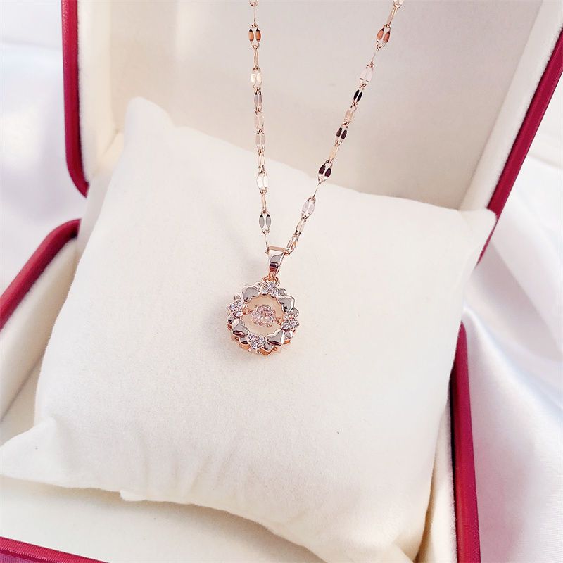 Valentine's Day Perfume Bottle Pendant Necklace