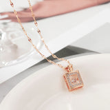 Valentine's Day Perfume Bottle Pendant Necklace