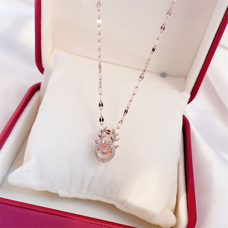 Valentine's Day Perfume Bottle Pendant Necklace