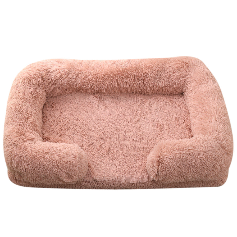 Plush Round Pet Dog Bed