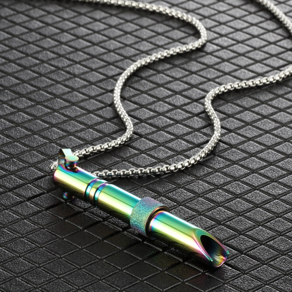 Stainless Steel Mindfulness Breathing Necklace