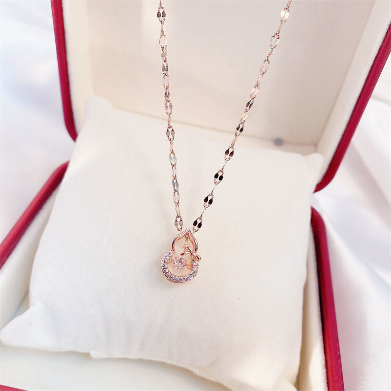 Valentine's Day Perfume Bottle Pendant Necklace