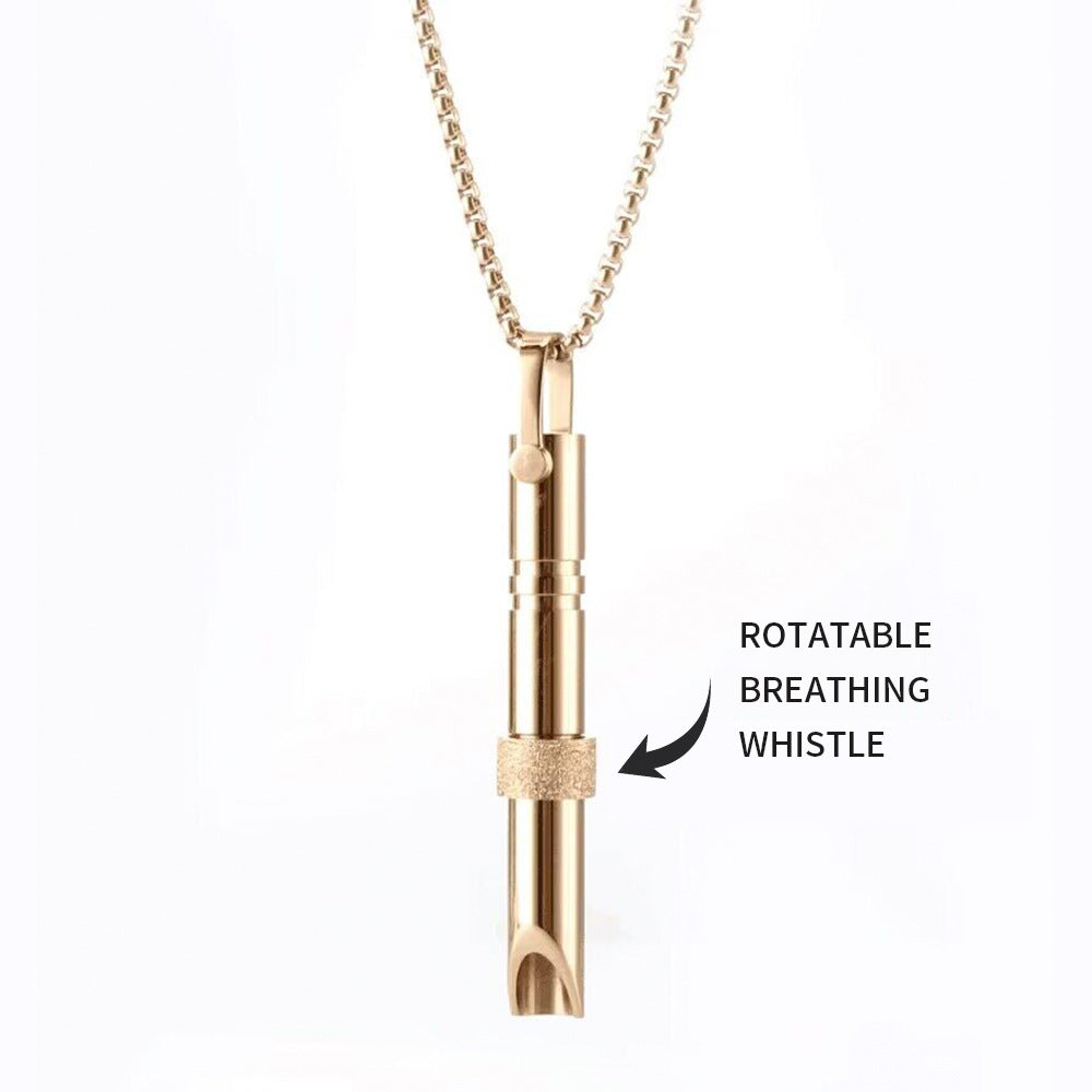 Stainless Steel Mindfulness Breathing Necklace