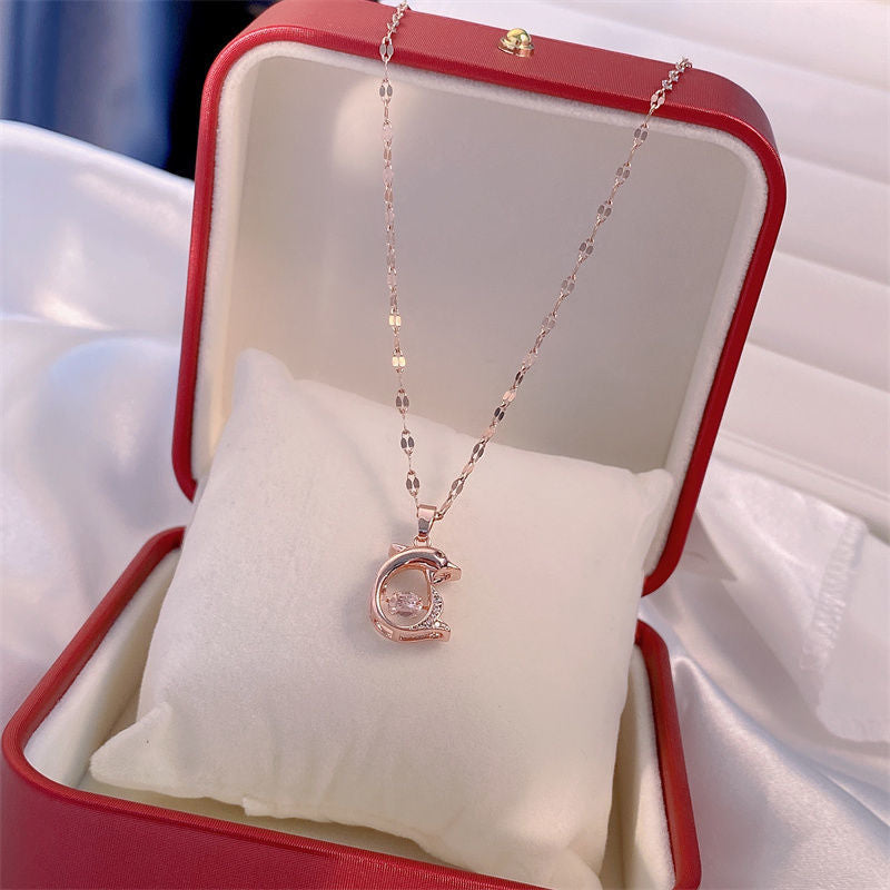 Valentine's Day Perfume Bottle Pendant Necklace