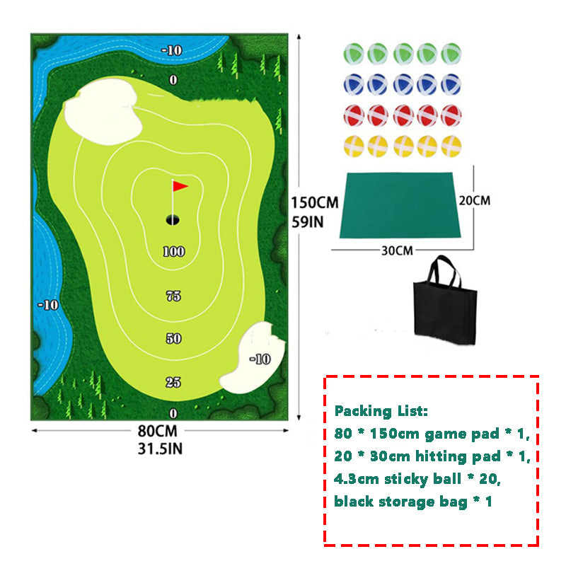 Golf Training Mat Swing Practice Pad Game