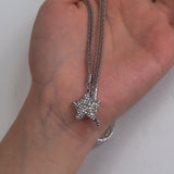 Star Rhinestone Stainless Steel Necklace