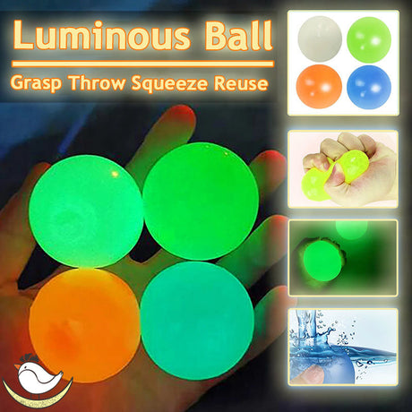 Glow-in-the-Dark Sticky Wall Ball