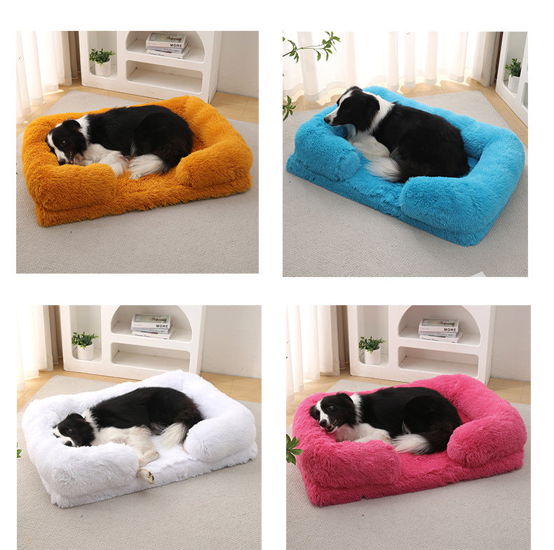 Plush Round Pet Dog Bed